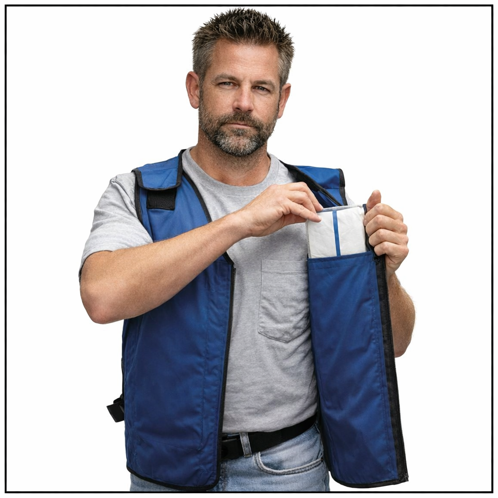Phase Change Cooling Vest w/Cooling Inserts