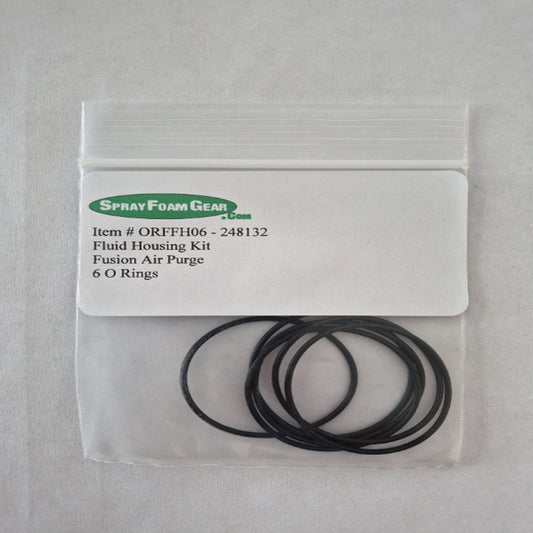 Fusion Air Purge Fluid Housing Lock O Ring 248132 6 O Rings