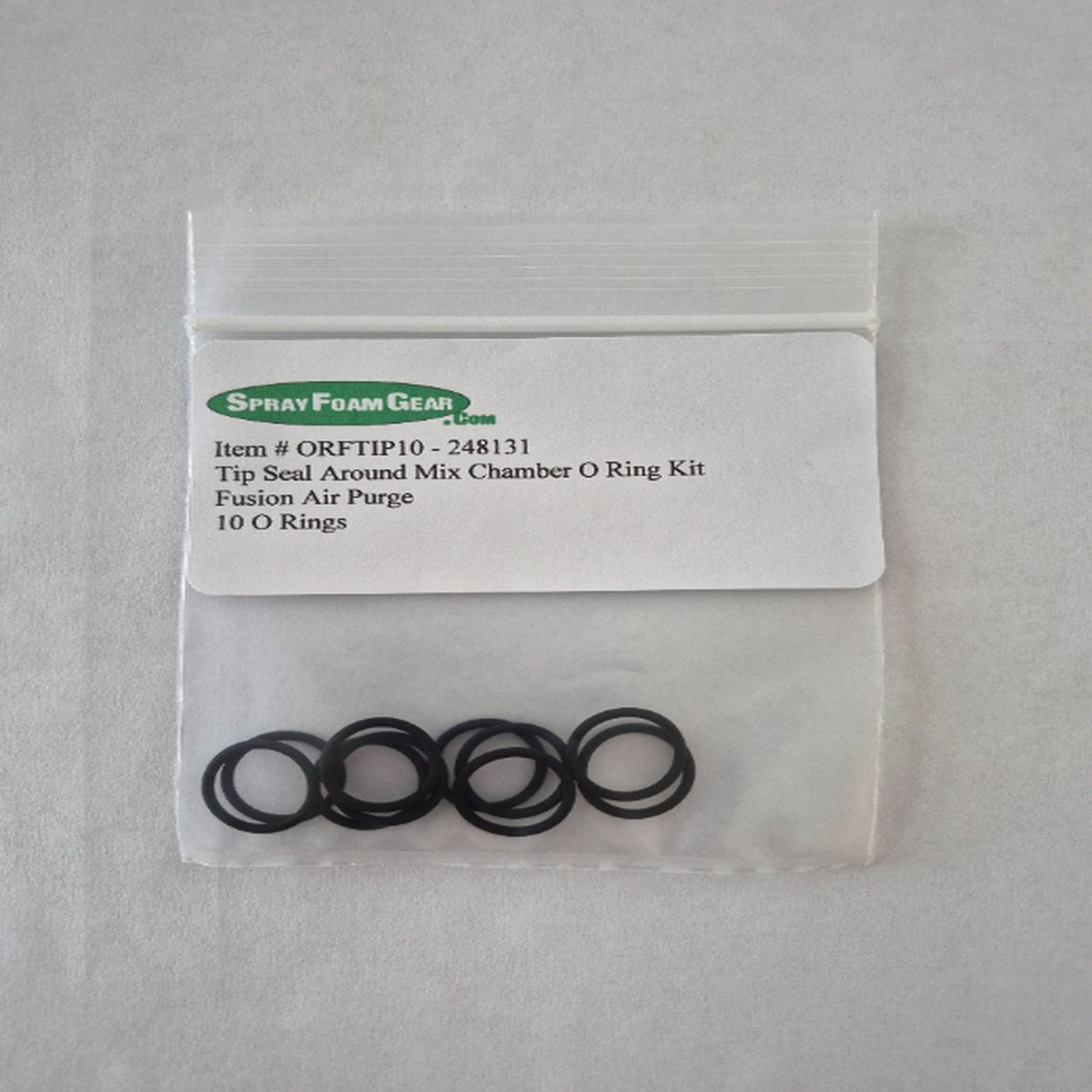 Fusion Air Purge Tip Seal O Ring 248131 10 O Rings