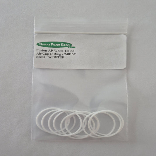 Fusion Air Purge PTFE White Teflon Air Cap O Ring 248137 10 O Rings