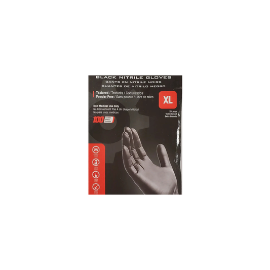 Black Nitrile Gloves XLarge 6mil / Case
