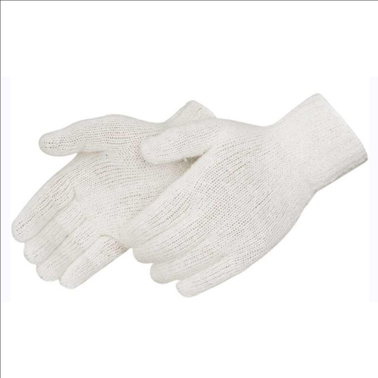 String Knit Cotton Poly Gloves / 1 Dozen
